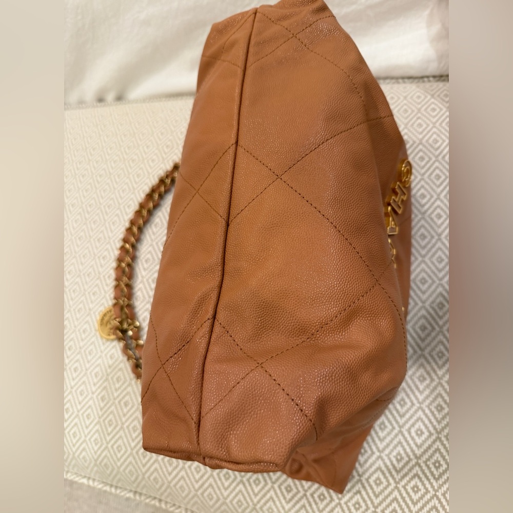 Chanel Soft Quilted Leather Tote – Camel with Gold Hardware - Picture 3 of 13